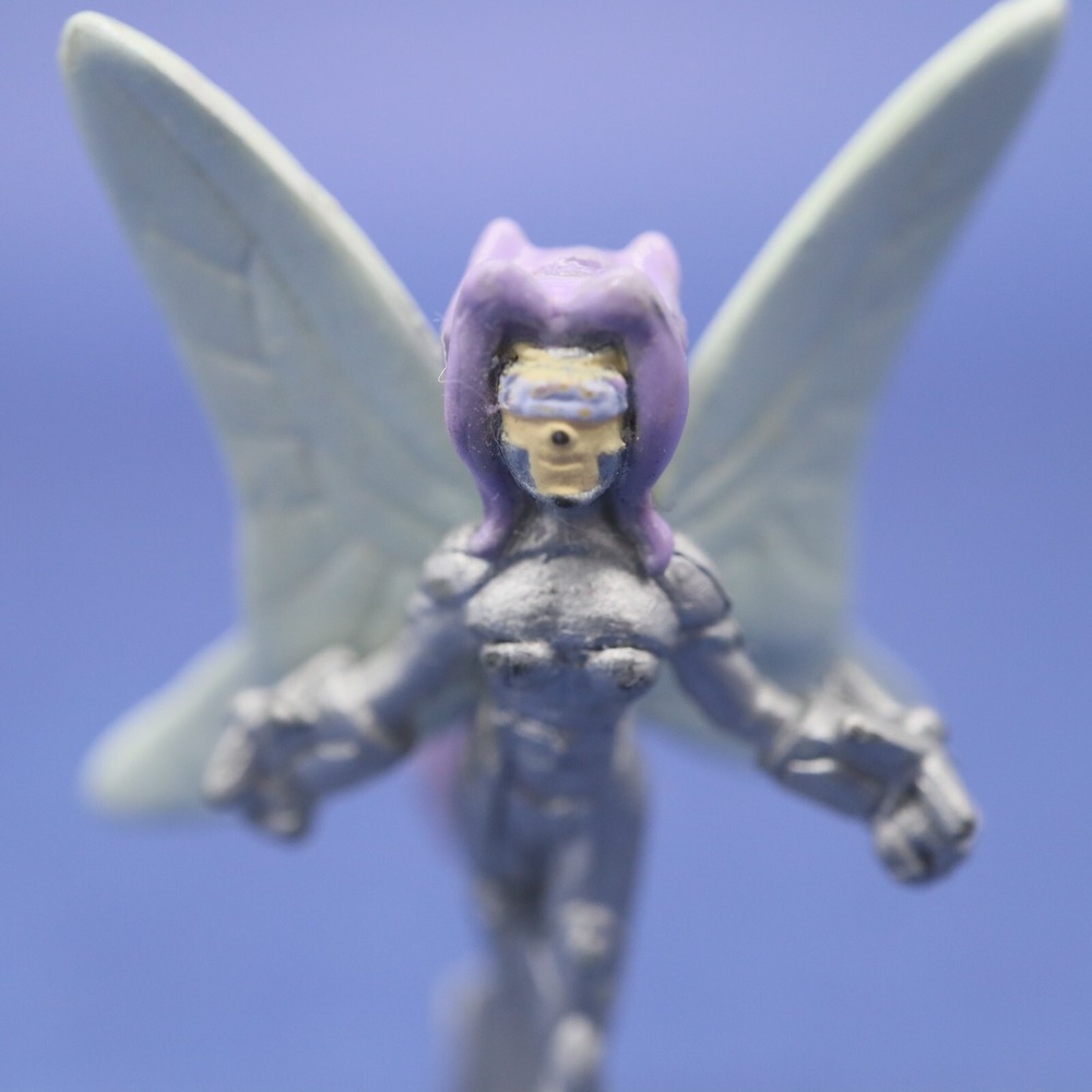 2002 Bandai H-T Digimon Digital Monsters Silver Fairimon Kazemon Mini Figure - Picture 3 of 9